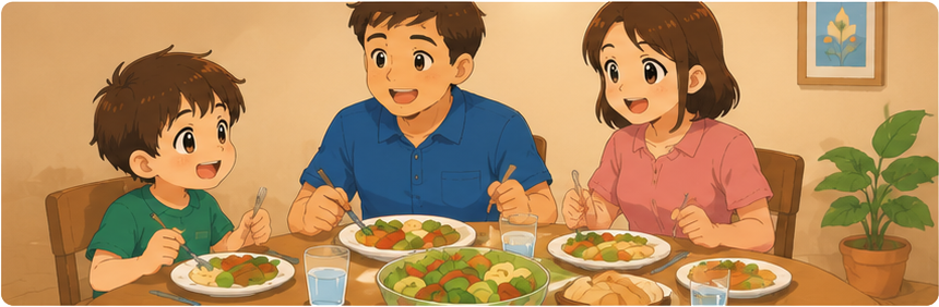 Cena 5 da rotina diária.